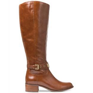 michael michael kors heather leather knee high boots|Michael Kors geller wedge bootie.